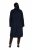 Ulla Popken 853646 Wollen jas met overhemdkraag Donkerblauw - Jassen - Grote maten dames jassen