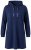 Ulla Popken 853652 Fluwelen jurk met capuchon Donkerblauw - Avondjurken - Grote maten avondkleding