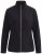 Ulla Popken 853668 Fleecejas met opstaande kraag Zwart - Fleecekleding - 