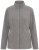 Ulla Popken 853668 Fleecejas met opstaande kraag Grijs - Fleecekleding - 