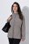 Ulla Popken 853668 Fleecejas met opstaande kraag Grijs - Fleecekleding - 