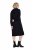 Ulla Popken 853669 Sweatjurk met lange mouwen en capuchon Donkerblauw - Sweatjurken - 