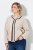 Ulla Popken 853685 Teddy jack Champagne - Jassen - Grote maten jassen voor dames