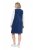 Ulla Popken 853697 Mouwloze corduroy jurk met V-hals Donkerblauw - Zomerjurken - Grote maten zomerjurken voor dames