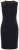 Ulla Popken 853766 Mouwloze bodycon jurk met strass Zwart - Zomerjurken - Grote maten zomerjurken voor dames