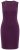 Ulla Popken 853766 Bodycon jurk met strass Pruim - Avondjurken - Grote maten avondkleding