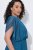 Ulla Popken 854031 Mouwloze maxi-jurk Petrol - Maxi jurken - Grote maten maxi jurken