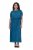 Ulla Popken 854031 Mouwloze maxi-jurk Petrol - Maxi jurken - Grote maten maxi jurken