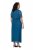 Ulla Popken 854031 Mouwloze maxi-jurk Petrol - Maxi jurken - Grote maten maxi jurken