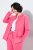 Ulla Popken 854200 Fleecejack Roze - Jassen - Grote maten jassen voor dames