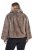 Ulla Popken 854617 Jas van imitatiebont Beige - Jassen - Grote maten jassen voor dames