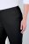 Ulla Popken 854910 Warme stretchbroek met elastische taille Zwart - Stoffen broeken - Dames wijde broeken in grote maten