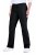 Ulla Popken 854910 Warme stretchbroek met elastische taille Zwart - Stoffen broeken - Dames wijde broeken in grote maten
