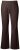 Ulla Popken 854910 Warme stretchbroek met elastische taille Mahoniebruin - Stoffen broeken - Dames wijde broeken in grote maten