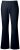 Ulla Popken 854910 Warme stretchbroek met elastische taille Donkerblauw - Stoffen broeken - Dames wijde broeken in grote maten