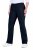 Ulla Popken 854910 Warme stretchbroek met elastische taille Donkerblauw - Stoffen broeken - Dames wijde broeken in grote maten