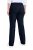 Ulla Popken 854910 Warme stretchbroek met elastische taille Donkerblauw - Stoffen broeken - Dames wijde broeken in grote maten