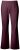Ulla Popken 854910 Warme stretchbroek met elastische taille Aubergine - Stoffen broeken - Dames wijde broeken in grote maten
