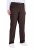 Ulla Popken 854987 Warme stretchbroek met comfortband Mahoniebruin - Stoffen broeken - Dames wijde broeken in grote maten