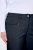 Ulla Popken 854987 Warme stretchbroek met comfortband Donkerblauw - Stoffen broeken - Dames wijde broeken in grote maten