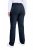 Ulla Popken 854987 Warme stretchbroek met comfortband Donkerblauw - Stoffen broeken - Dames wijde broeken in grote maten