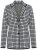 Ulla Popken 855173 Geruite gebreide blazer Gebroken wit - Blazers - Damesblazers in grote maten