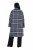 Ulla Popken 855250 Asymmetrische wollen jas met brede kraag Grijs gemêleerd - Jassen - Grote maten dames jassen