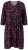 Ulla Popken 855270 Bedrukte jersey jurk met V-hals Zwart - Jersey jurken - 