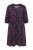 Ulla Popken 855270 Bedrukte jersey jurk met V-hals Antraciet - Jersey jurken - 