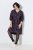 Ulla Popken 855270 Bedrukte jersey jurk met V-hals Antraciet - Jersey jurken - 