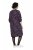 Ulla Popken 855270 Bedrukte jersey jurk met V-hals Antraciet - Jersey jurken - 