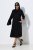 Ulla Popken 855373 Bedrukte jersey jurk Zwart - Jersey jurken - 