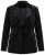 Ulla Popken 855499 Fluwelen blazer met strass Zwart - Blazers - Damesblazers in grote maten