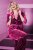 Ulla Popken 855499 Fluwelen blazer met strass Magenta - Blazers - Damesblazers in grote maten
