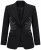 Ulla Popken 855550 Getailleerde blazer met glittersteentjes Zwart - Blazers - Damesblazers in grote maten