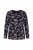 Ulla Popken 856134 Pyjama met bloemenprint Zwart - Pyjama's en Loungewear - 