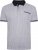 Kam Jeans 5487 Dobby Print Pique Polo White - Polo shirts - Grote Maten Poloshirts Heren