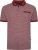  Kam Jeans 5488 Dobby Print Pique Polo Wine - Polo shirts - Grote Maten Poloshirts Heren