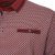  Kam Jeans 5488 Dobby Print Pique Polo Wine - Polo shirts - Grote Maten Poloshirts Heren