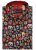 Kam Jeans 6040 Floral Skull Print Shirt Black - Hemden - Overhemden Grote Maten Heren