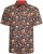 Kam Jeans 6040 Floral Skull Print Shirt Black - Hemden - Overhemden Grote Maten Heren