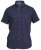 D555 Barrington Short Sleeve Shirt Navy - Hemden - Overhemden Grote Maten Heren