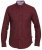 D555 Dawson Textured Shirt Dark Red - Hemden - Overhemden Grote Maten Heren