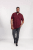 D555 Grant Polo Shirt Maroon - Polo shirts - Grote Maten Poloshirts Heren