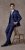 Skopes Kennedy Suit jacket Royal Blue - Pakken - Grote Maten Kostuum Heren
