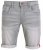 D555 Griffin Denim Shorts Grey - Shorts - Grote Maten Korte Broeken Heren