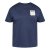 North Latitude T-Shirt With Print Navyblauw - T-shirts - Grote Maten T-shirts Heren