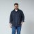 North Latitude Denim Shirt LS Blauw - Hemden - Overhemden Grote Maten Heren