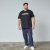 North Latitude Mountain T-Shirt V-Neck Zwart - TALL T-shirts - Extra lange T-shirts voor heren