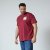 North Latitude T-Shirt With Print Rood - T-shirts - Grote Maten T-shirts Heren
